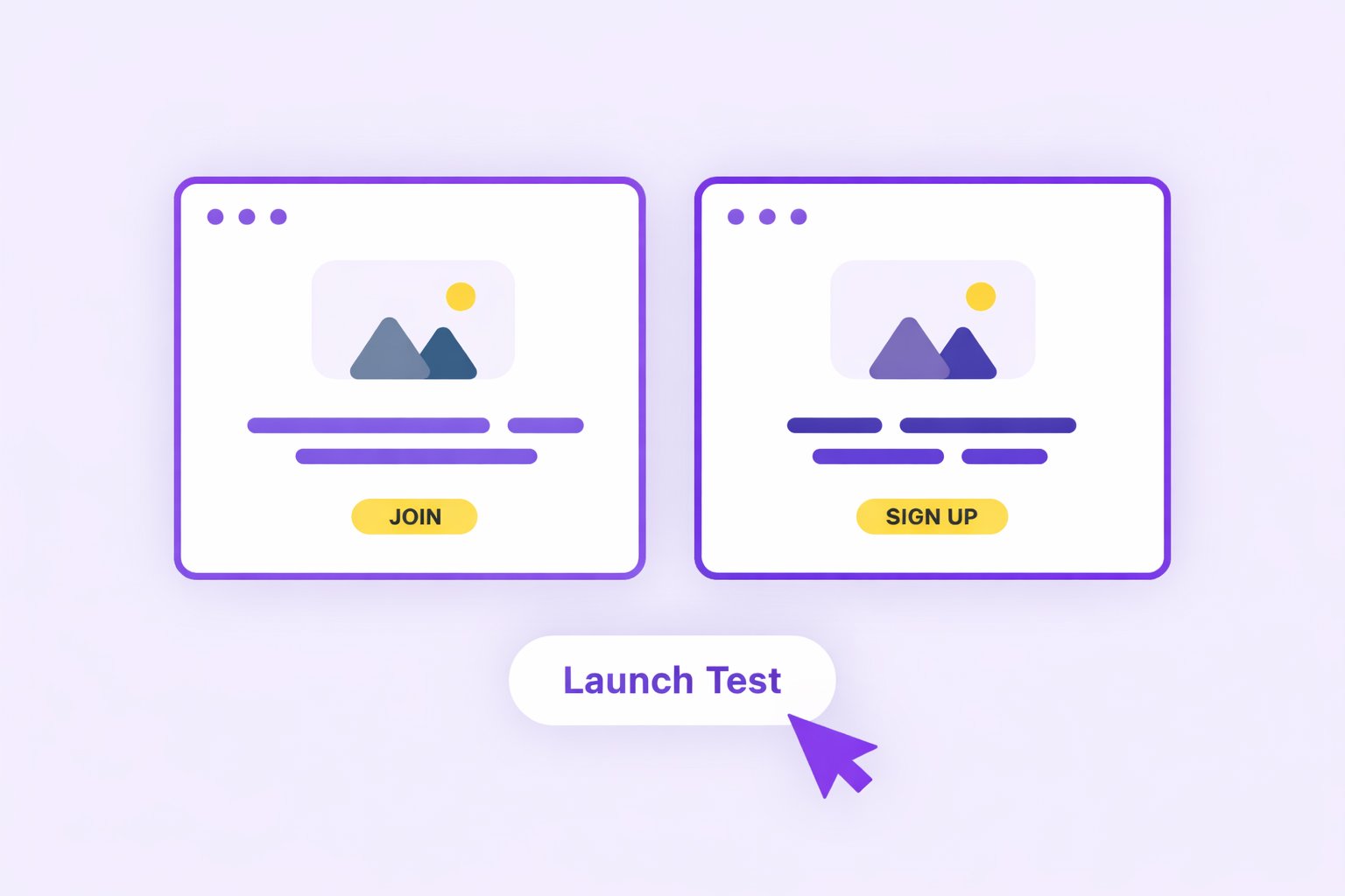 Create experiments in minutes